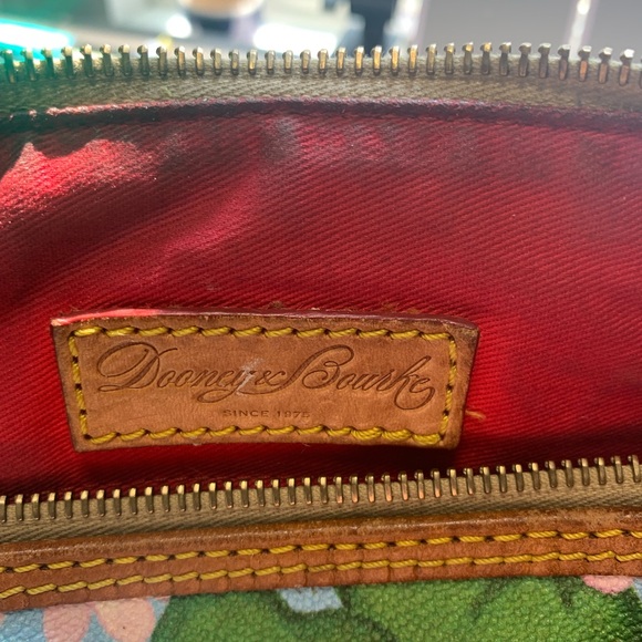 Dooney & Bourke Blue and Green Satchel Bag - Picture 11 of 11